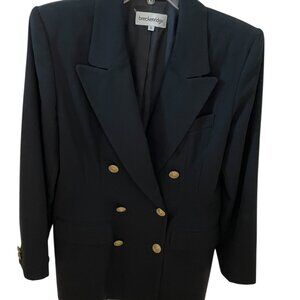 Vintage Breckenridge Wool Blazer with Padded Shoulders
